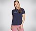 SKECHERS METALLIC LOGO T-SHIRT, PINK SILVER