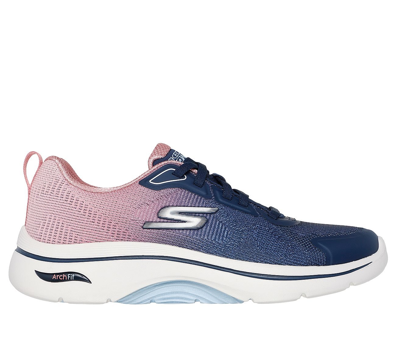 GO WALK ARCH FIT 2.0 - MEREDI, NAVY/PINK Footwear Lateral View