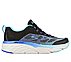 MAX CUSHIONING ELITE-EVEN STR, BLACK/AQUA Footwear Lateral View