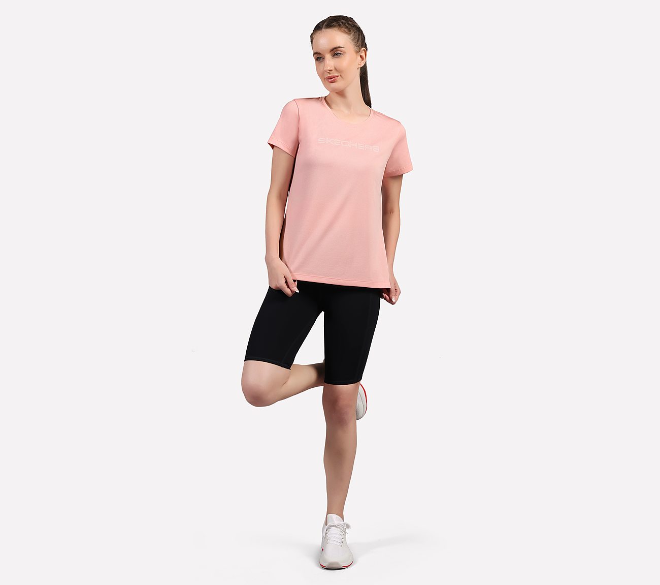 ROUND NECK BRANDED T SHIRT, BLACK/WHITE/GRY Apparels Right View