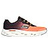 GO RUN SWIRL TECH SPEED, ORANGE/BLACK Footwear Lateral View