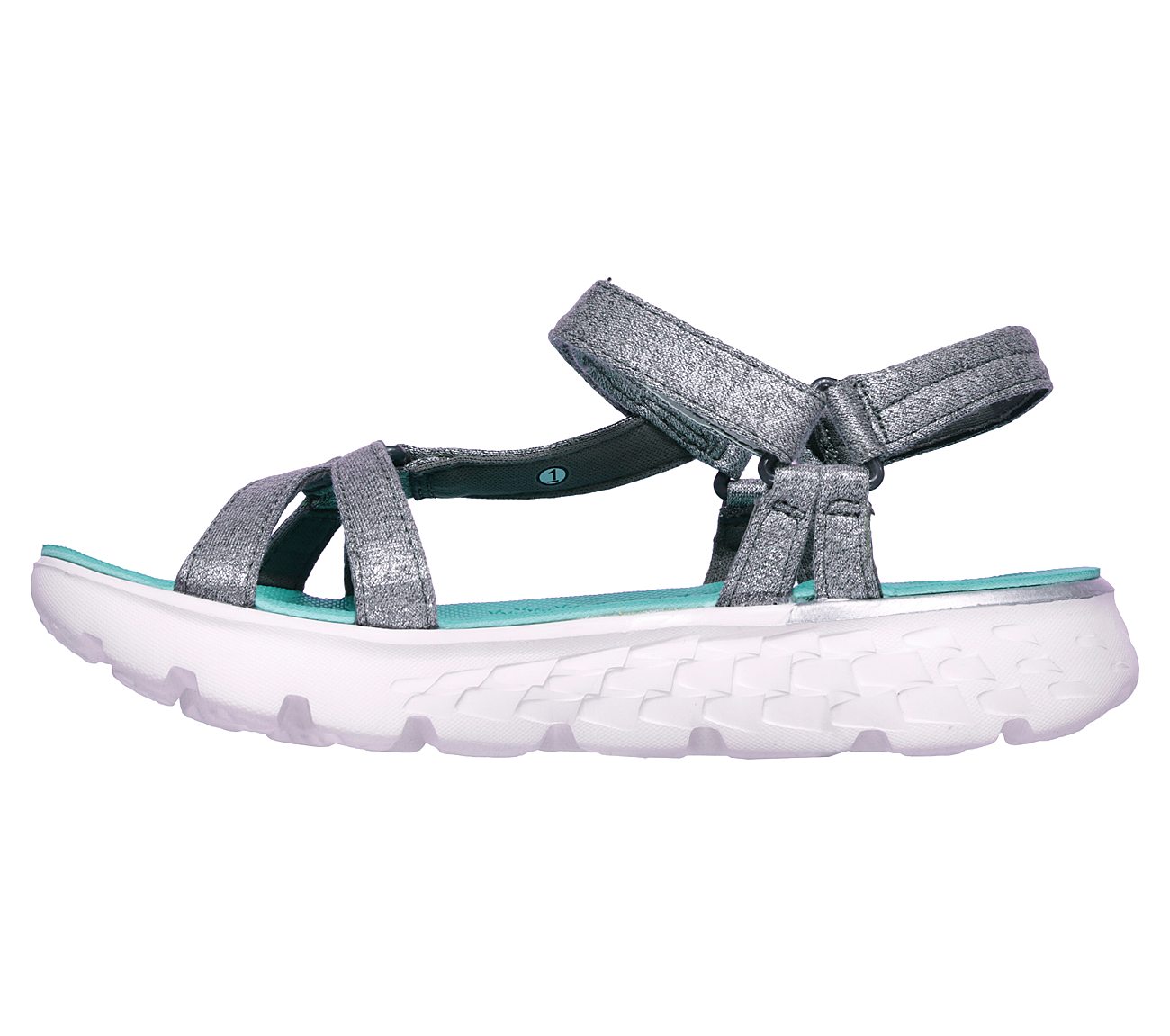 ON-THE-GO 400-LIL RADIANCE, GREY/TURQUOISE Footwear Left View