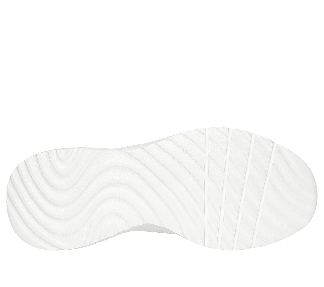 SKECHERS SLIP-INS: BOBS SPORT SQUAD CHAOS- Daily Hype, OFF WHITE Footwear Bottom View