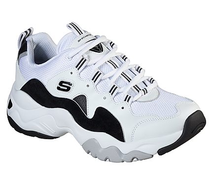 D'LITES 3-ZENWAY, WHITE BLACK Footwear Lateral View