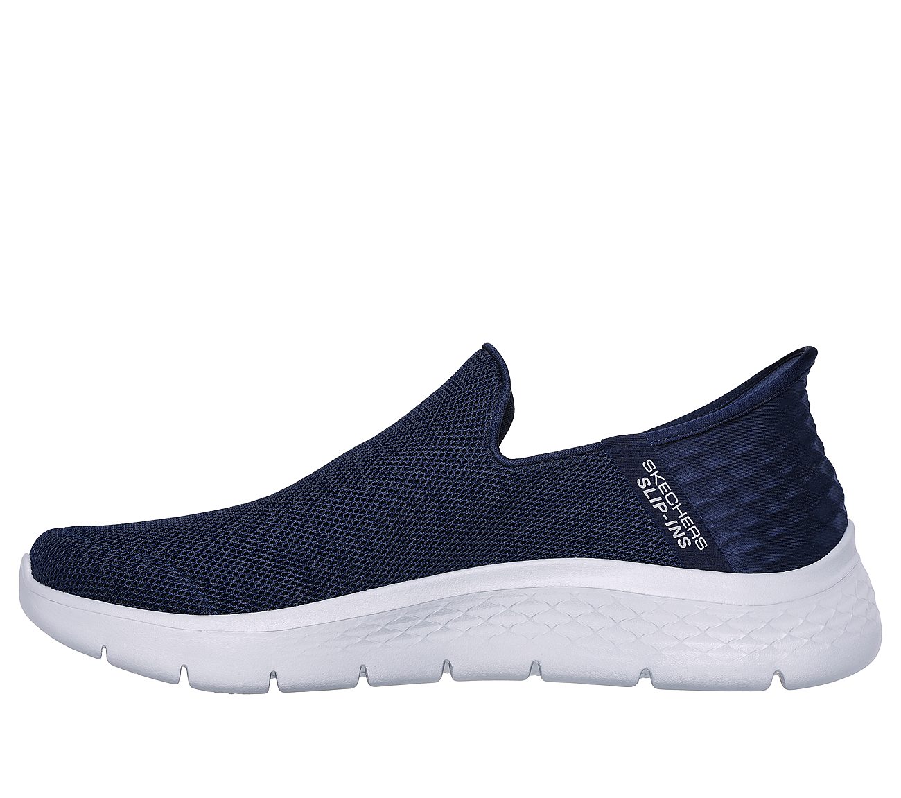 Skechers Navy Go Walk Flex No-Ha Mens Slip On Shoes - Style ID: 216491 ...