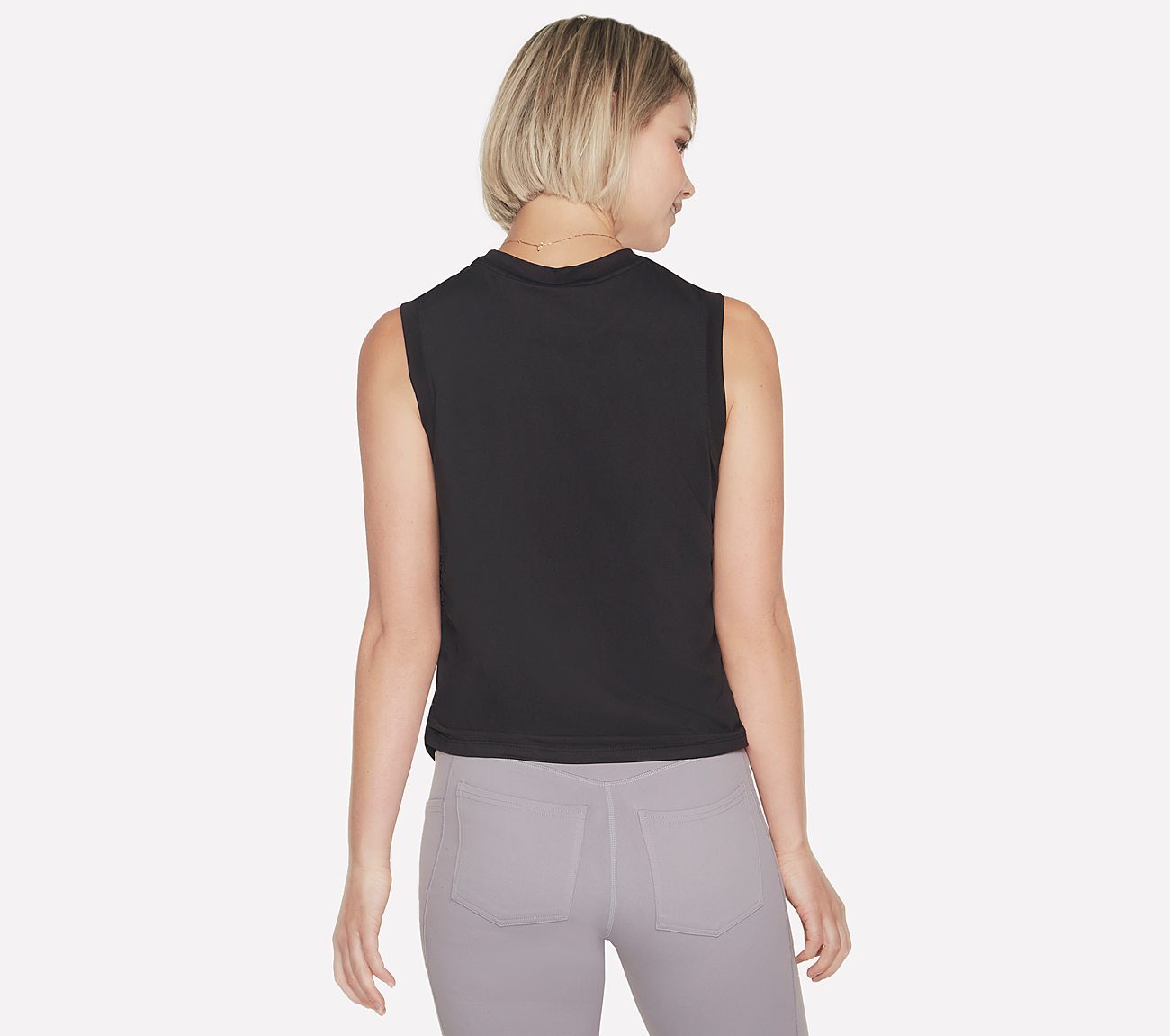 GODRI SERENE TANK, BBBBLACK Apparels Top View