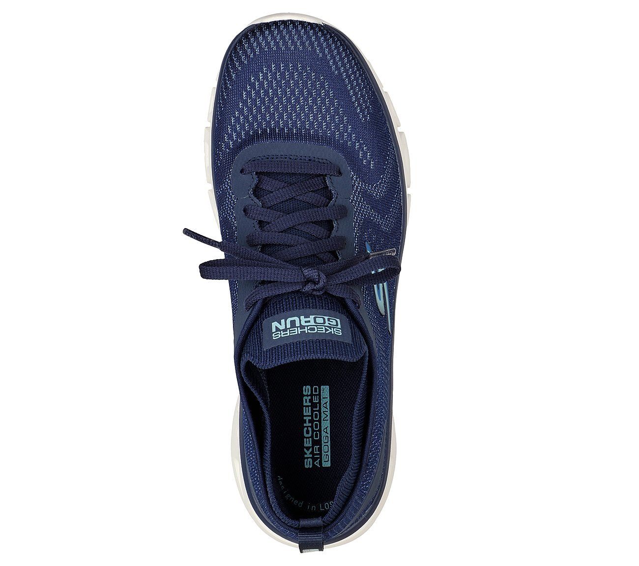 GO RUN GLIDE-STEP FLEX - SKYL, NNNAVY Footwear Top View