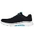 GO WALK 7 - COSMIC WAVES, BLACK/TURQUOISE Footwear Left View