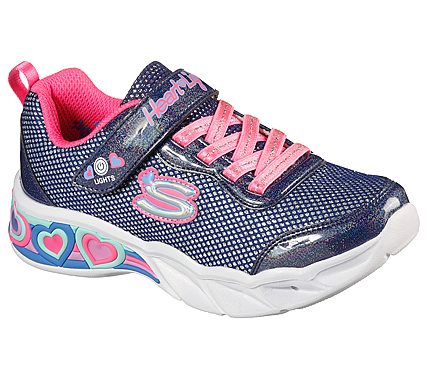 SWEETHEART LIGHTS-SHIMMER SPE, NAVY/MULTI Footwear Lateral View