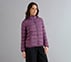 PUFFER FZ JACKET, WHITE/PINK/PERIWINKLE