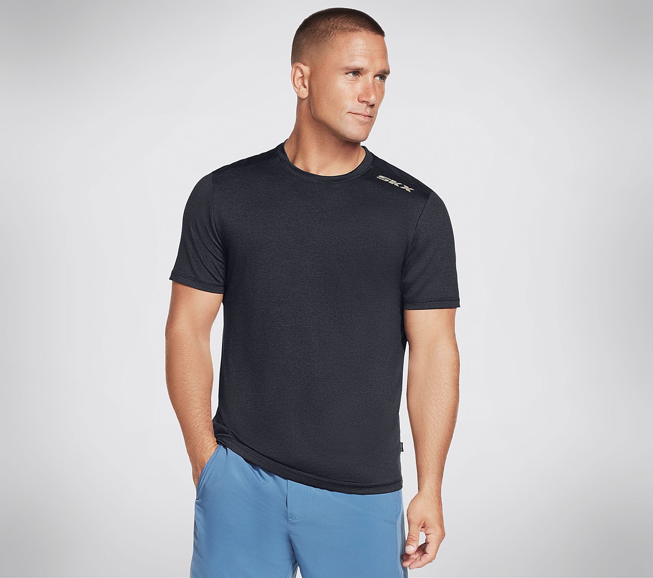 SKECH-AIR TEE, BBBBLACK Apparels Lateral View