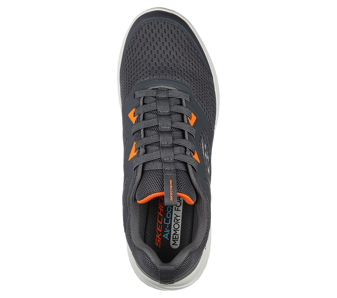 BOUNDER-HIGH DEGREE, CHARCOAL/ORANGE Footwear Top View