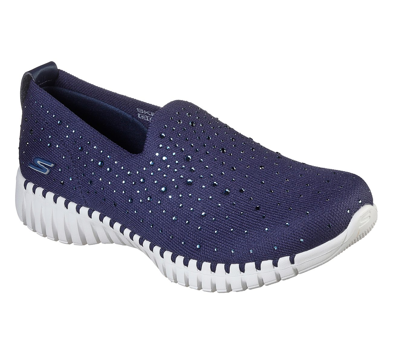 GO WALK SMART - BEDAZZLE, NNNAVY Footwear Lateral View