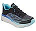 MAX CUSHIONING ELITE-EVEN STR, BLACK/AQUA Footwear Right View