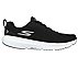 GO RUN SUPERSONIC, BLACK/WHITE Footwear Right View