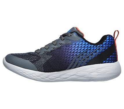 GO RUN 600 - HENDOX, BLACK/CHARCOAL/BLUE Footwear Left View