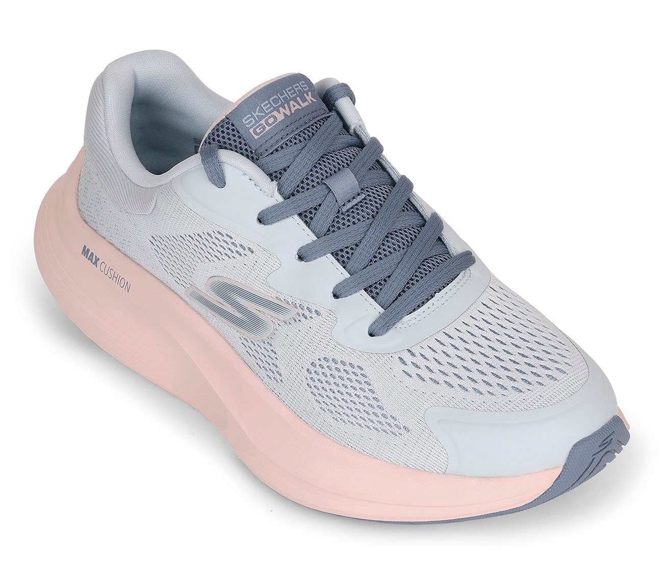 GO WALK MAX WALKER - VEA, BLUE/PINK Footwear Right View
