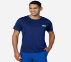 GORUN ELEVATE T-SHIRT, BLUE/WHITE Apparel Lateral View