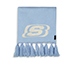 SKECHERS UNISEX REVERSIBLE SCARF, BLUE/WHITE