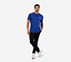 MI FAN ROUND NECK T-SHIRT, BLUE/WHITE
