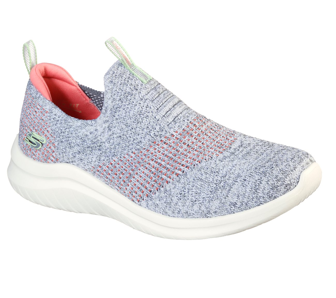 ULTRA FLEX 2.0-PRETTY DAZZLIN, GREY/CORAL Footwear Right View