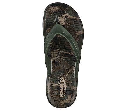 SAND BAR - HIDE OUT, OOLIVE Footwear Top View