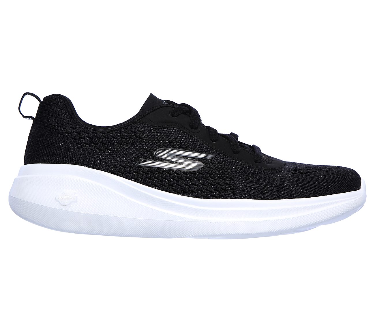 GO RUN FAST-FLOAT, BLACK/WHITE Footwear Right View