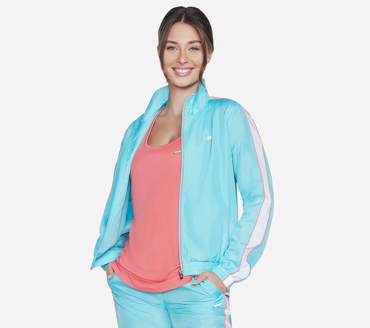 SPEED ELITE TRACK JACKET, BLUE Apparel Lateral View