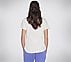 SKECH-BREEZE CASCADE SLUB T-SHIRT, OFF WHITE/PINK