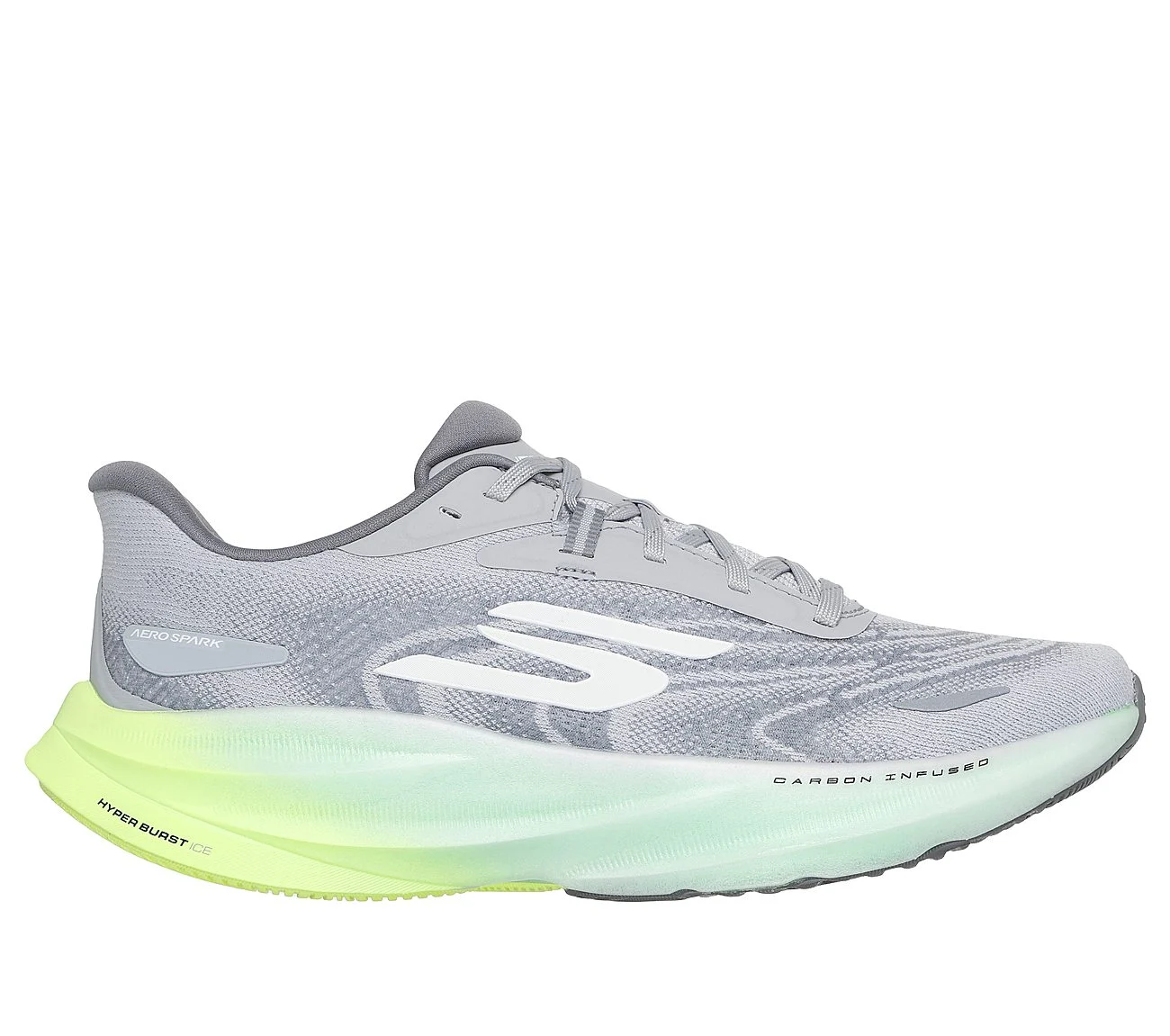 SKECHERS AERO SPARK, GRAY/LIME