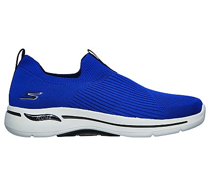 Skechers Blue/Black Go Walk Arch Fit Iconic Mens Walking Shoes - Style ...