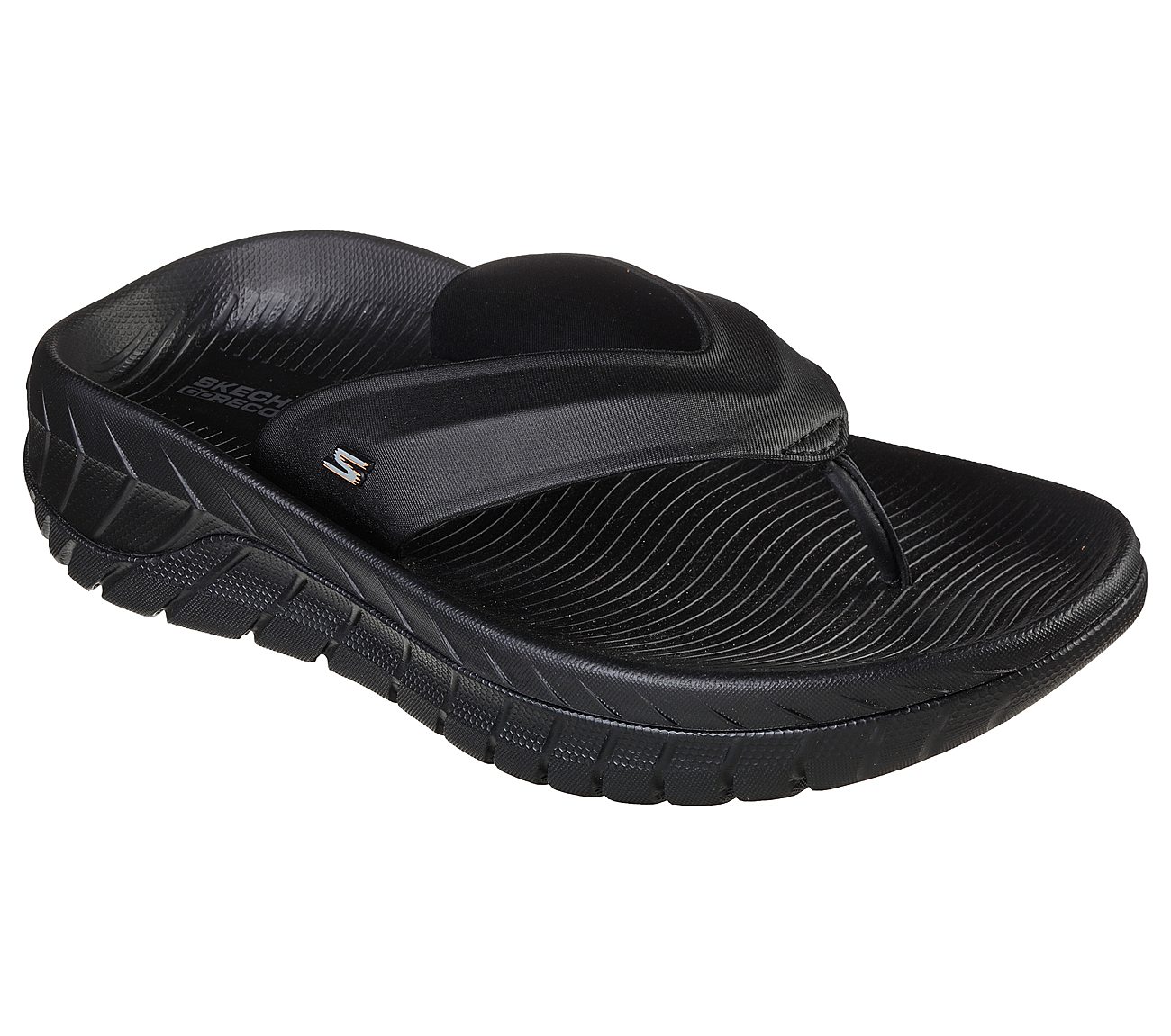 GO RECOVER SANDAL, BBLACK Footwear Right View