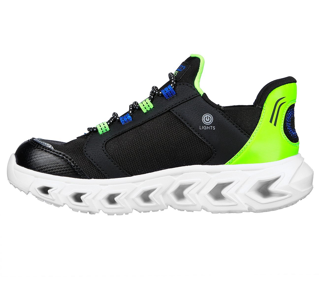 HYPNO-FLASH 2.0 - ODELUX, BLACK/LIME Footwear Left View