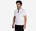 SS 1/4 ZIP POLO, WWWHITE Apparel Right View