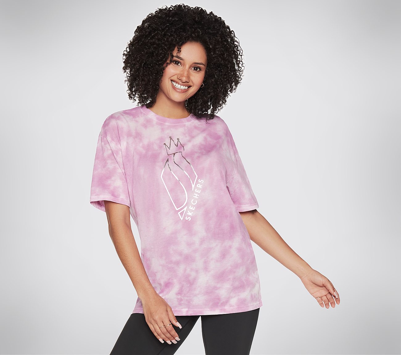 SKECHDYE DIAMOND T-SHIRT, PURPLE/PERIWINKLE Apparels Lateral View