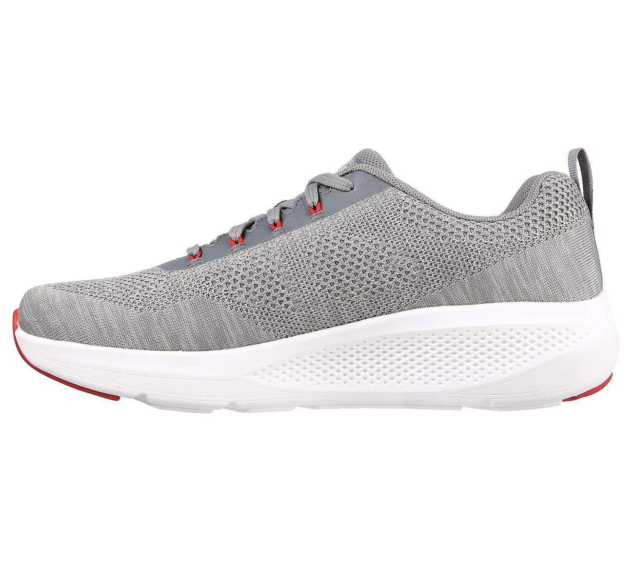 GO RUN ELEVATE, GREY/RED Footwear Left View
