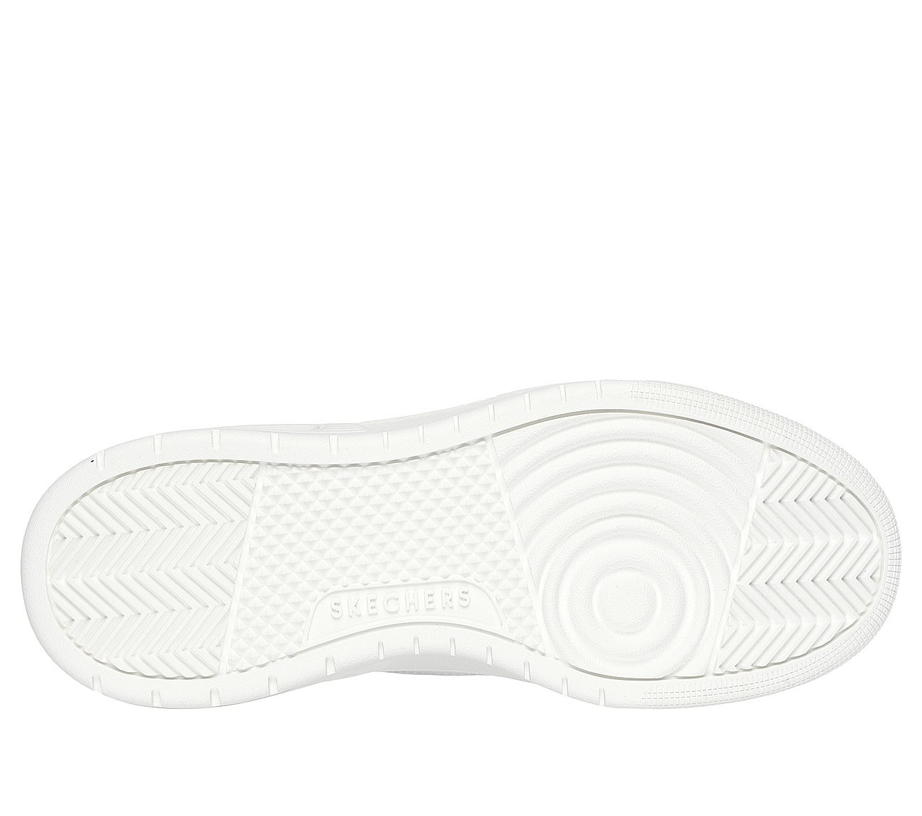 UNO COURT - LOW-POST, WWHITE/GREEN Footwear Bottom View