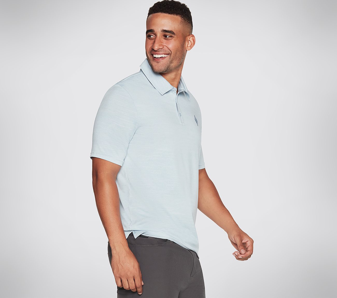 ON THE ROAD POLO, LLIGHT BLUE Apparel Bottom View