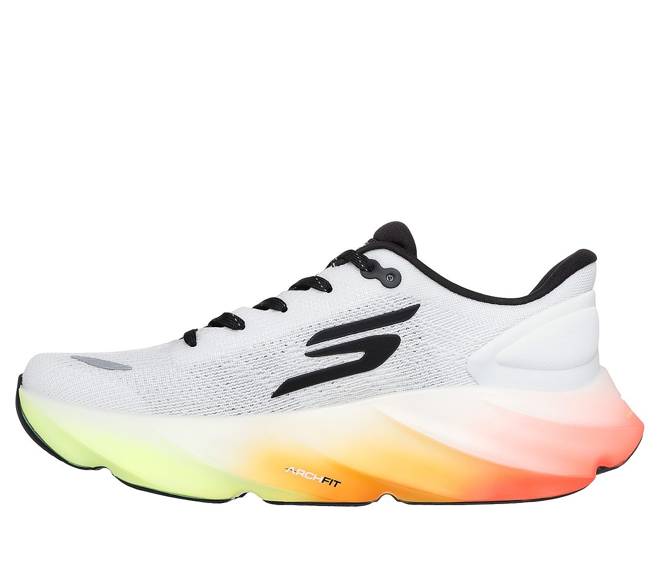 SKECHERS AERO BURST, WHITE/BLACK/MULTI Footwear Left View