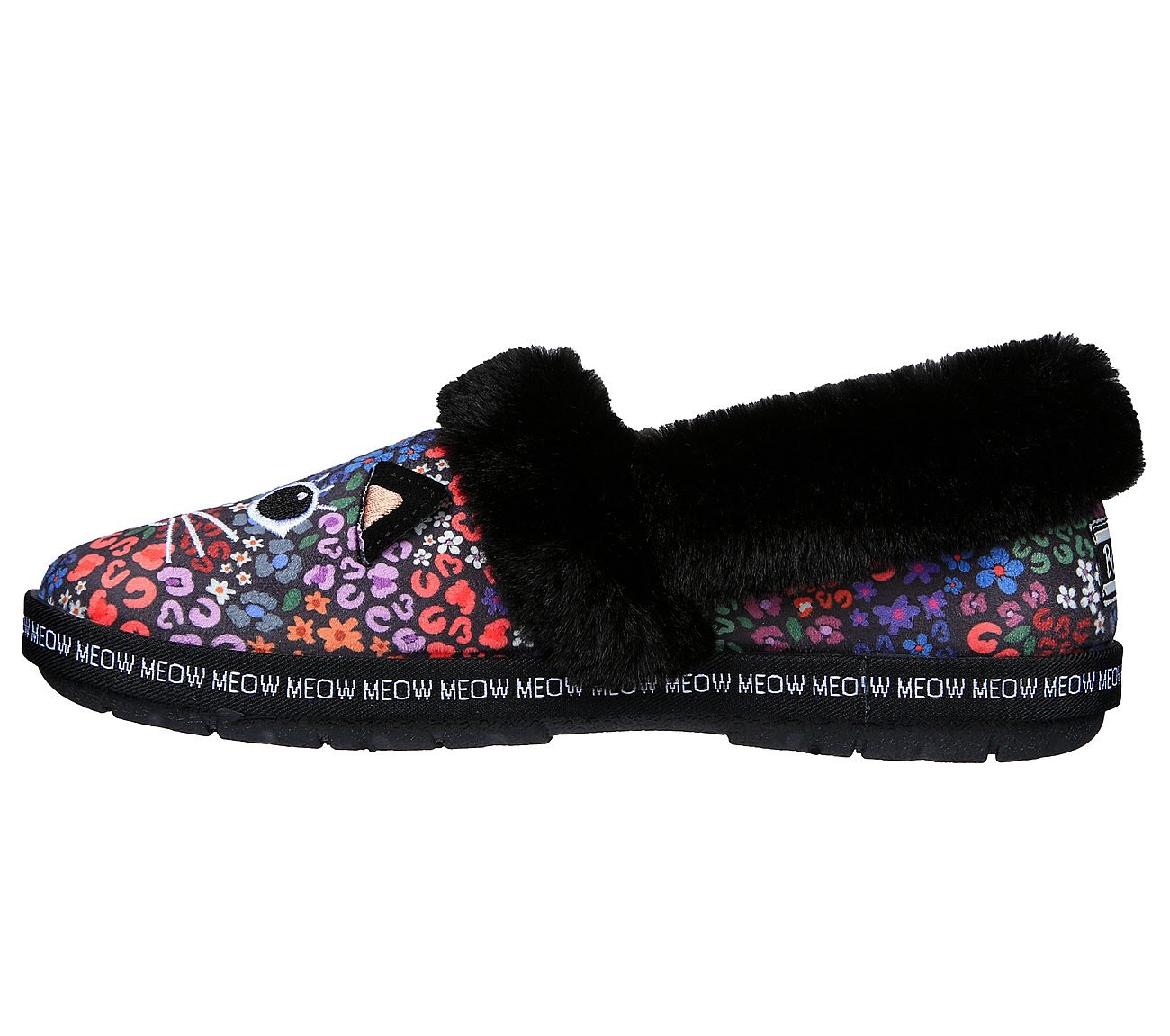 TOO COZY - GLAM PAWS, BLACK/MULTI Footwear Left View