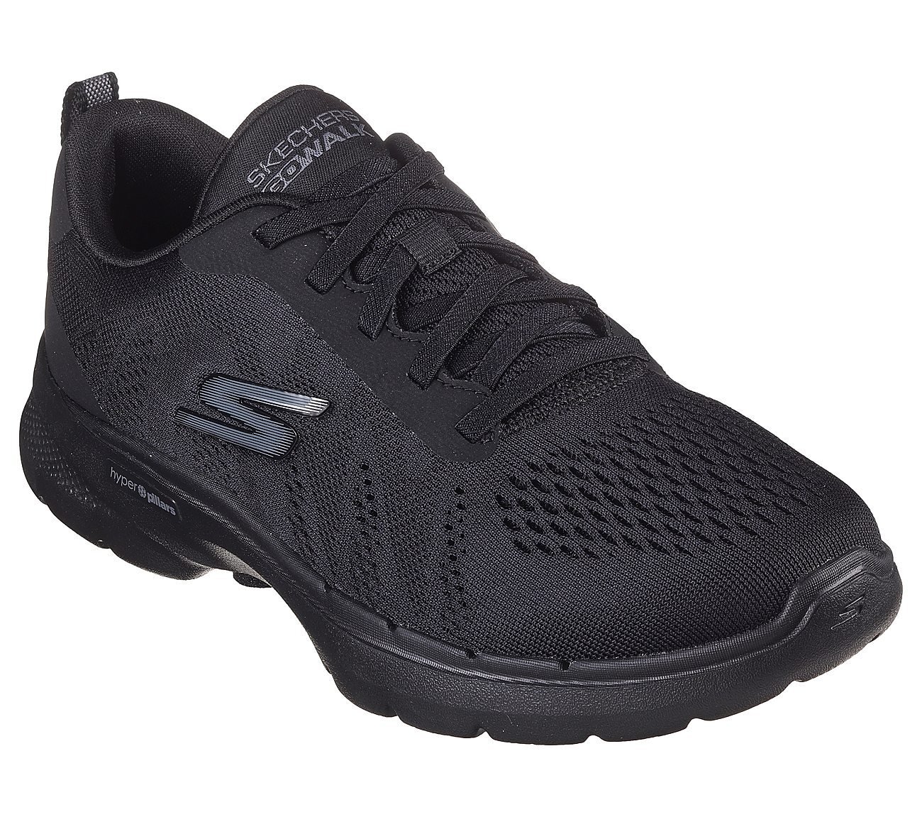 GO WALK 6, BBLACK Footwear Right View