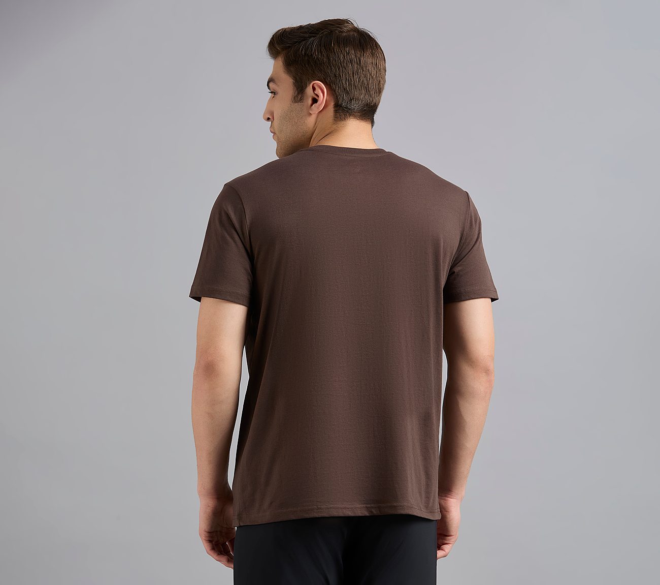 SS CREWNECK T-SHIRT-2PC PACK, SLATE/BROWN Apparel Right View