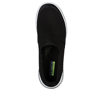 GO WALK 5 - APPRIZE, BLACK/WHITE Footwear Top View