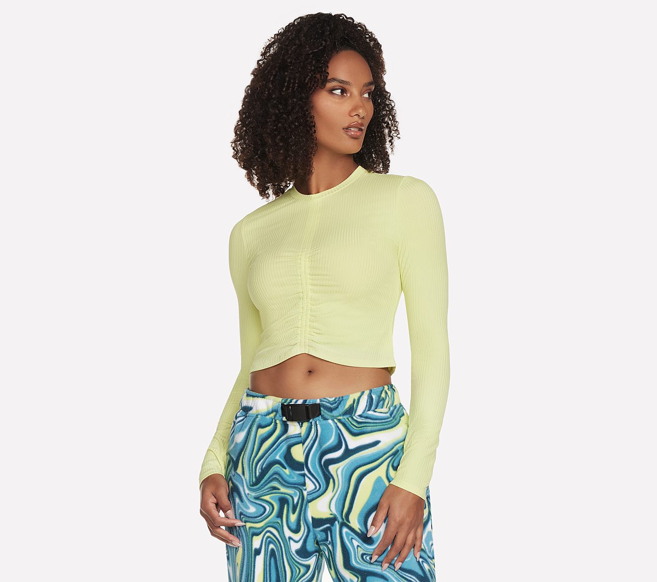 2 MUCH FUN LS, LIME Apparels Lateral View