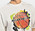 BASKETBALL GRAPHIC T-SHIRT, WHITE Apparel Bottom View