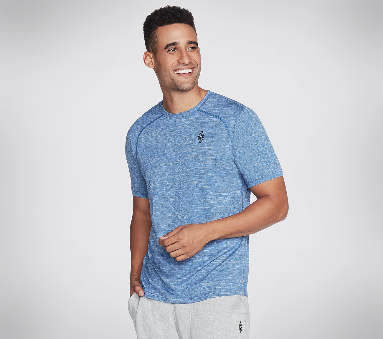ON THE ROAD T-SHIRT, BLUE/WHITE Apparels Left View