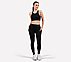VERTICAL PATTERN SPORTS BRA, BLACK Apparels Right View