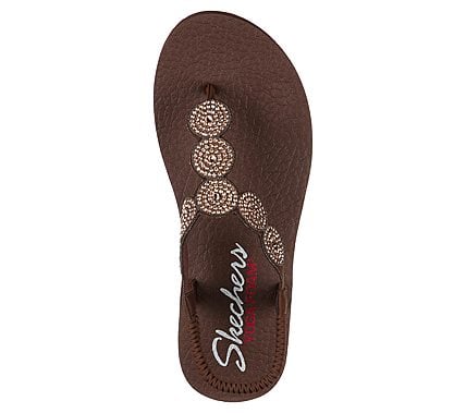 Skechers Women's 31755 Meditation Stars Sparkle Yoga Foam Thong