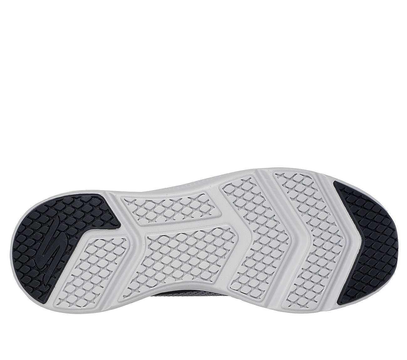 GO RUN ELEVATE - UPLIFT, GRAY/RED Footwear Bottom View