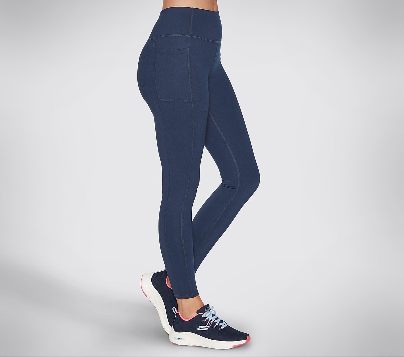 GOSTRETCH HW FL 4 POCKET LEGG, NNNAVY Apparels Bottom View